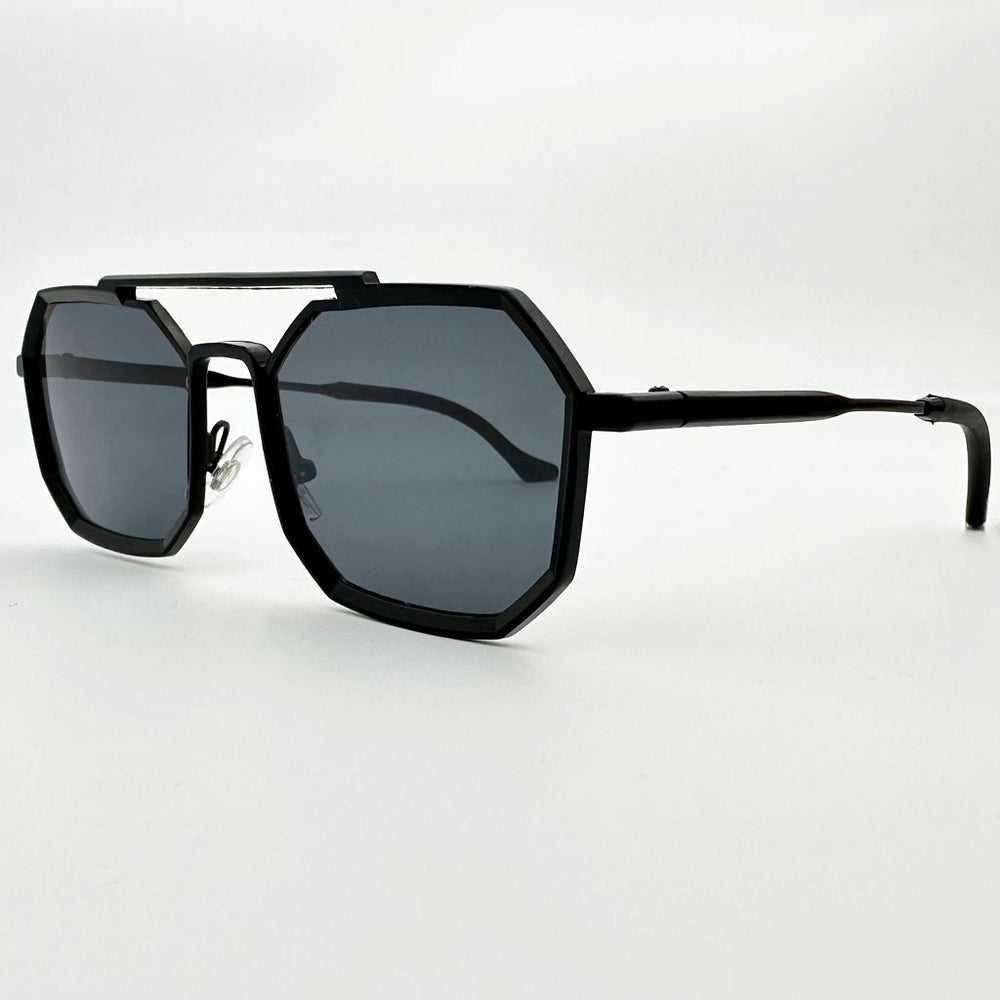 Mykonos - occhiale uomo ottagonale nero