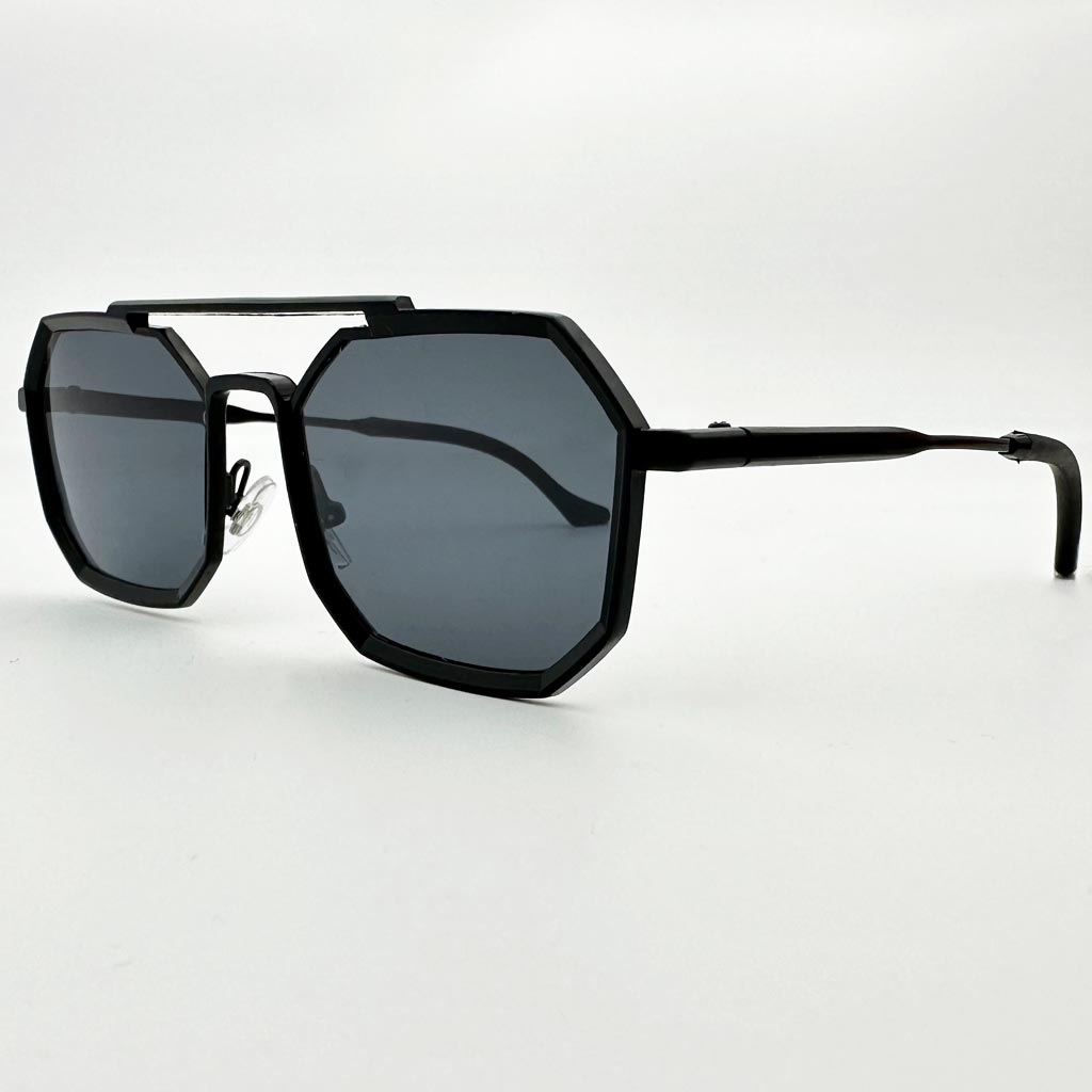 Mykonos - occhiale uomo ottagonale nero