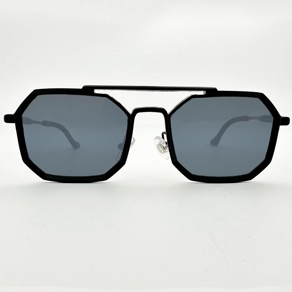 Mykonos - occhiale uomo ottagonale nero