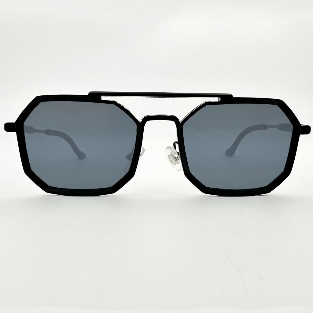 Mykonos - occhiale uomo ottagonale nero