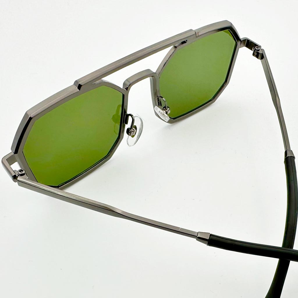 Mykonos - occhiale uomo ottagonale verde