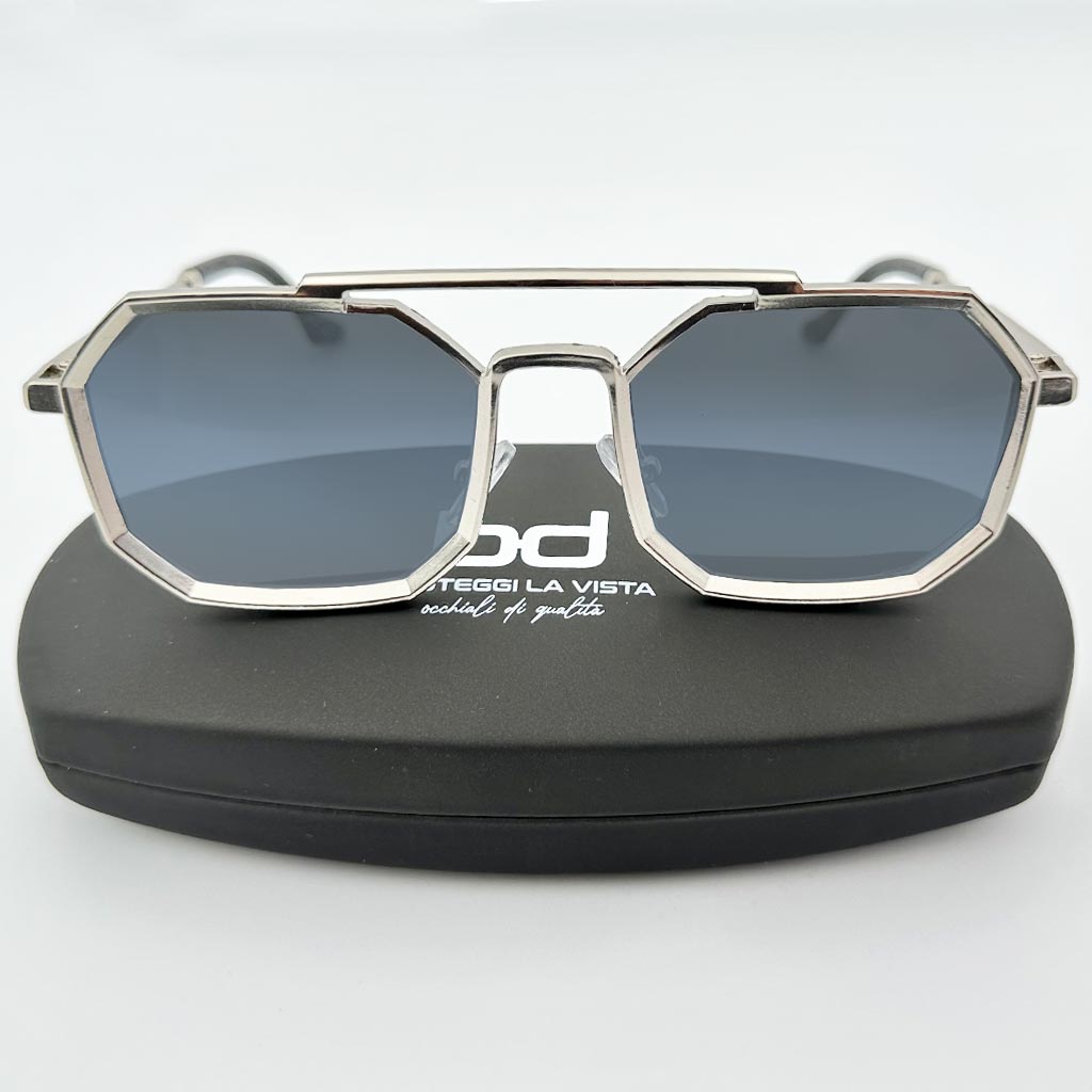 Mykonos - occhiale uomo ottagonale grigio