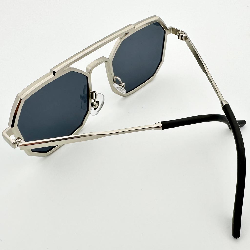 Mykonos - occhiale uomo ottagonale grigio