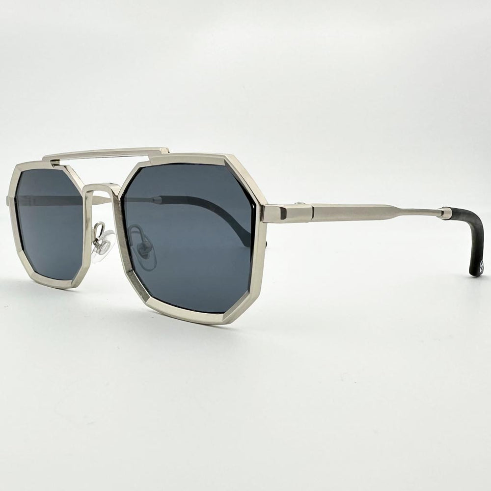 Mykonos - occhiale uomo ottagonale grigio