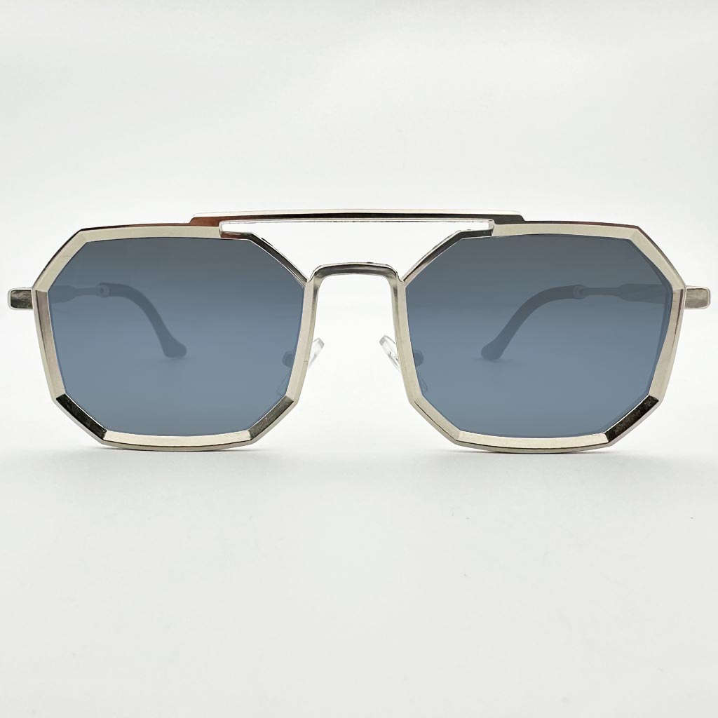 Mykonos - occhiale uomo ottagonale grigio