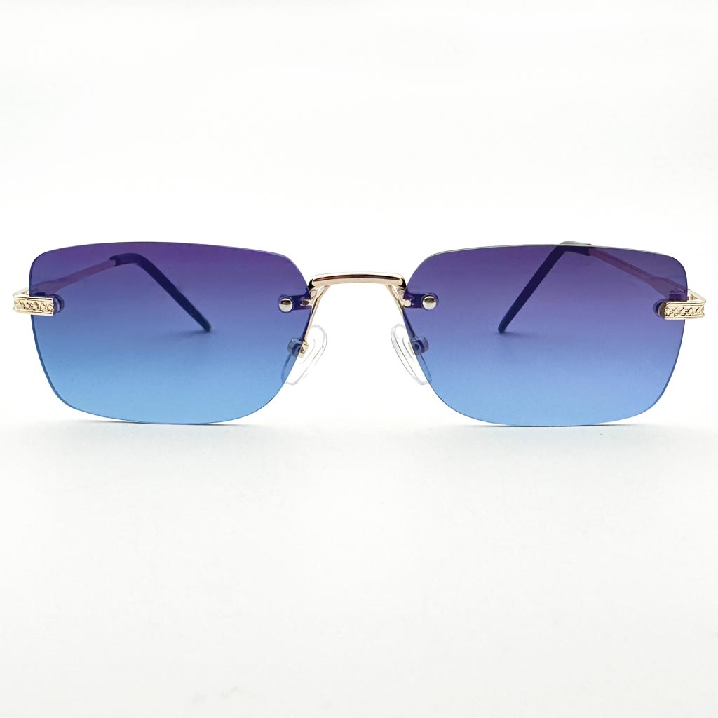 Miami - occhiale uomo rettangolare blu