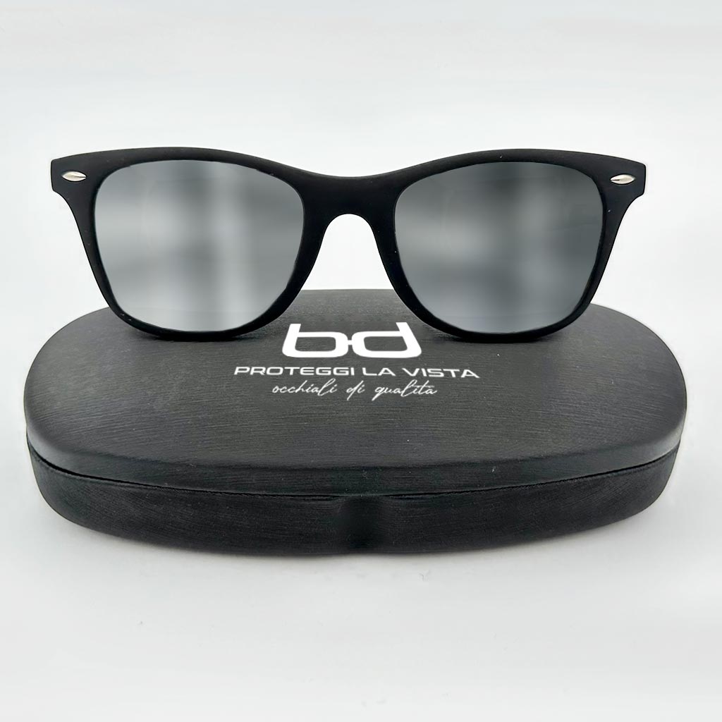 Apollo - occhiale uomo squadrato argento