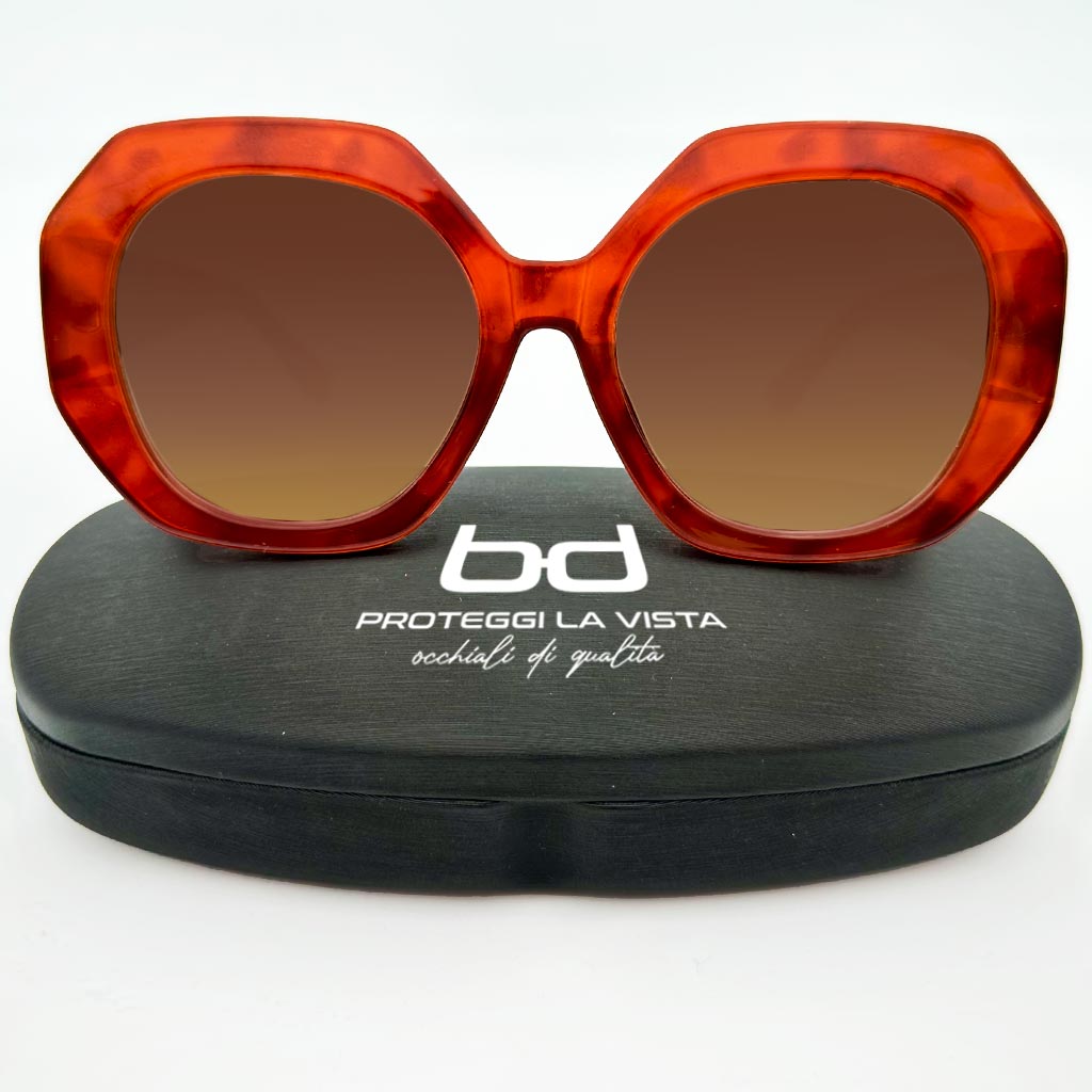 Arianna - occhiale donna oversize rosso