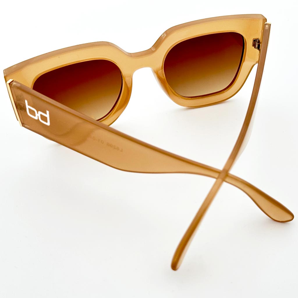 Anita - occhiale donna squadrato beige