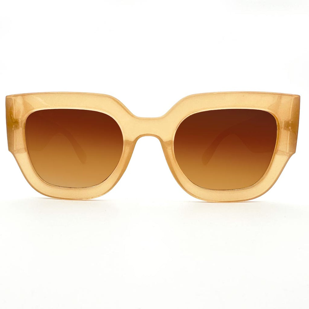 Anita - occhiale donna squadrato beige