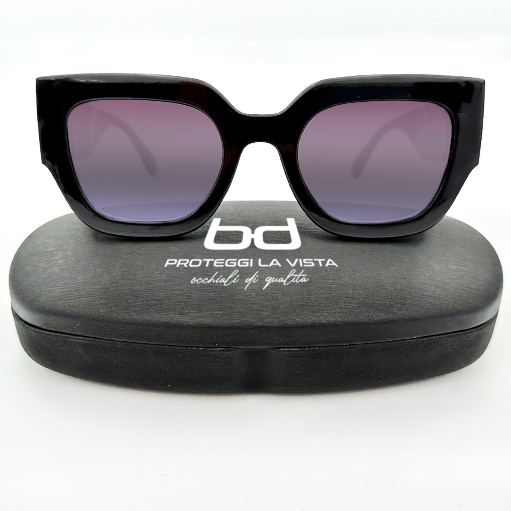 Anita - occhiale donna squadrato nero