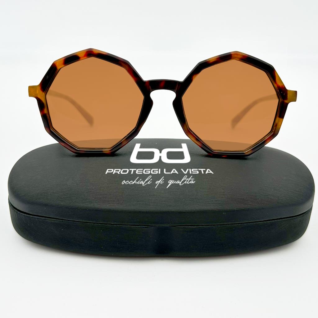 Bea - occhiale donna ottagonale marrone