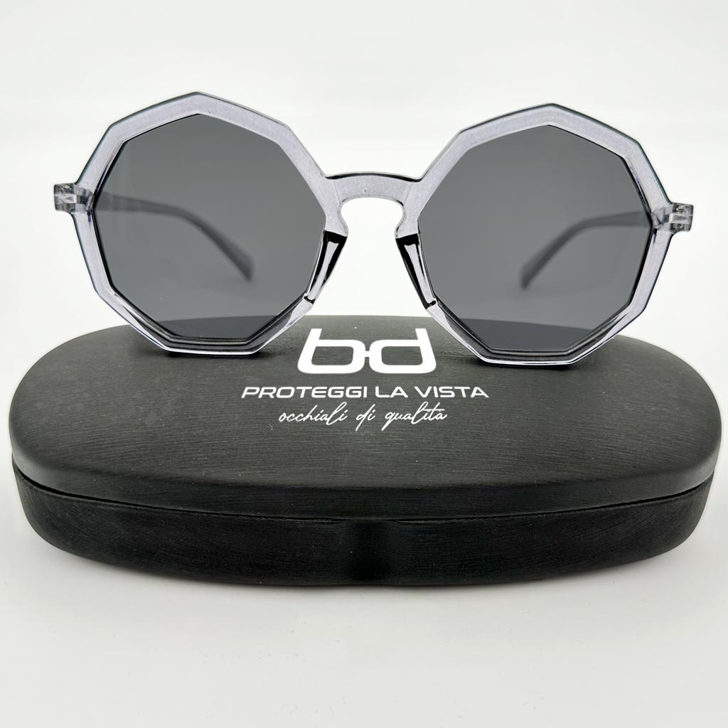 Bea - occhiale donna ottagonale grigio