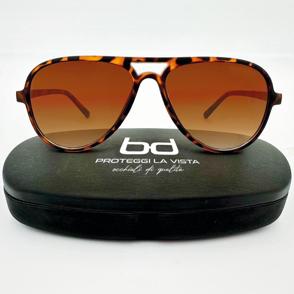 Marlo - occhiale uomo aviatore marrone