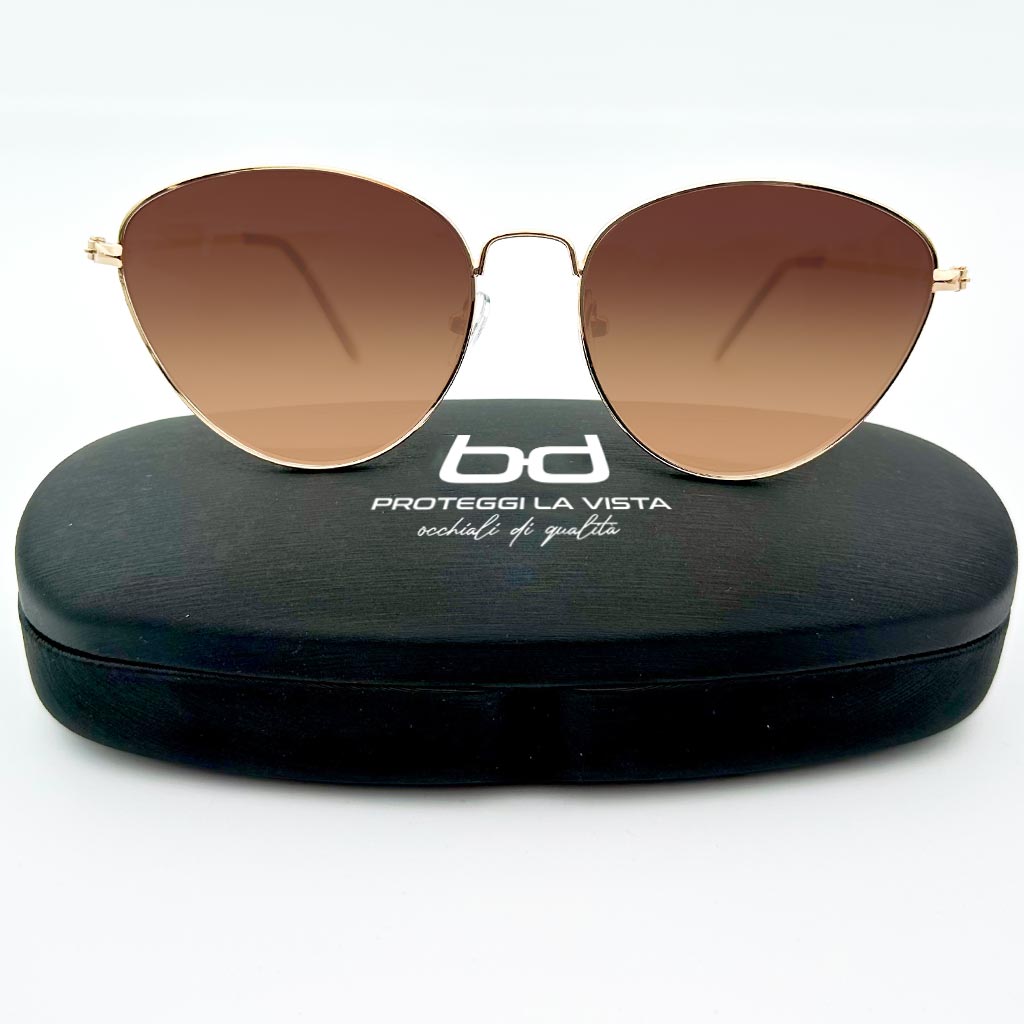 Lea - occhiale donna aviatore marrone